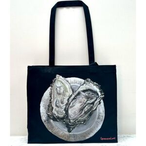 OYSTERBAG Black Canvas Tote